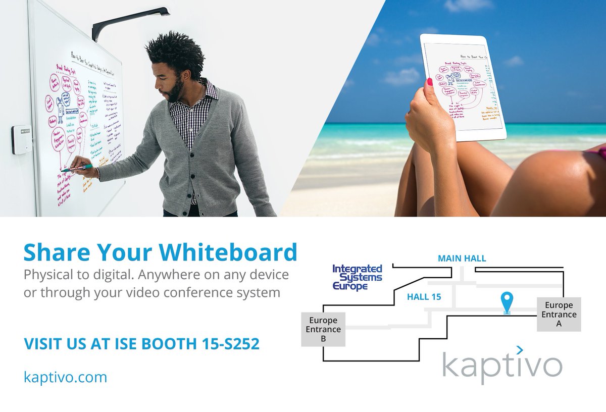 We’re headed to Amsterdam! <a href="/ISE_Show/">ISE</a> is right around the corner, Feb 5-8, and we’re excited to showcase our one-of-a-kind whiteboard technology. #ISE2019