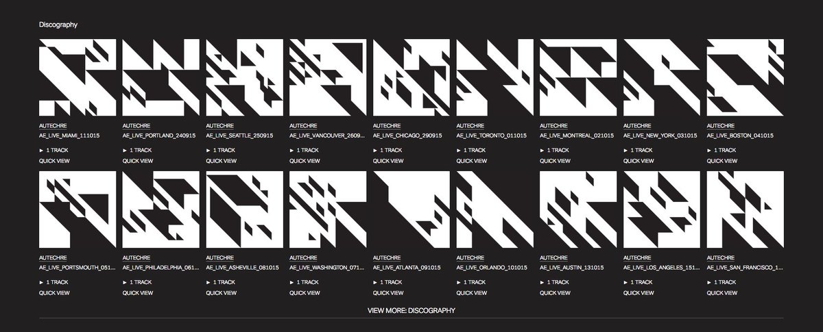 Looks Like Autechre have uploaded a few new live sets! 😮 autechre.bleepstores.com/music/artist/4…