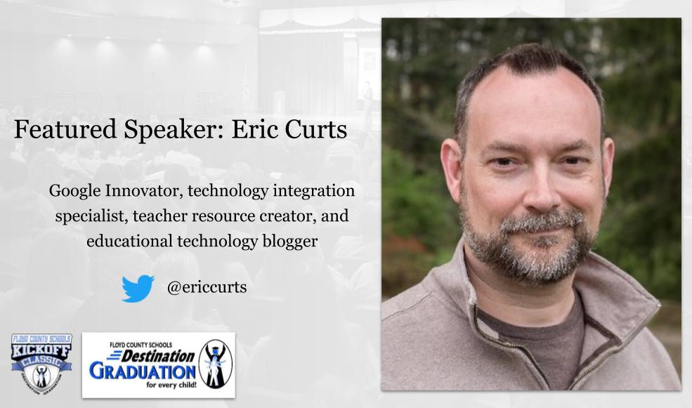 .<a href="/ericcurts/">Eric Curts</a> is another returning MVP to the #fcsclassic!  Lots of great resources on his website for integrating technology in your classroom. #floydpln