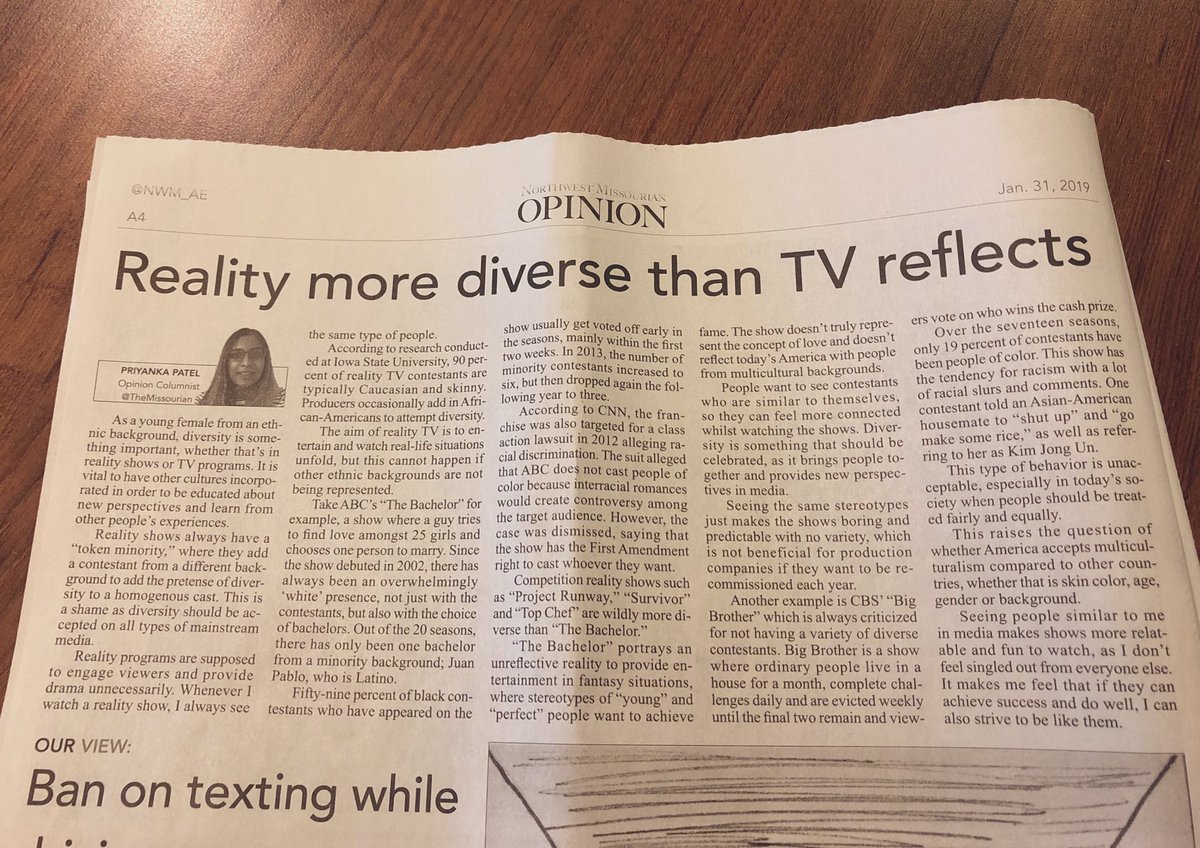 priyankapjourno's tweet photo. First article in the student newspaper 🙌 @TheMissourian @bcumedia #bcugoabroad #doingmedifferently #studyabroad https://t.co/Hp4S46lrgg