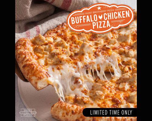 GroceryBarn's tweet photo. Hunt Brothers Buffalo Chicken Pizza is back at Altman’s for a limited time.  Place your order today! 910.567.6795 https://t.co/IUVqVt0TL6