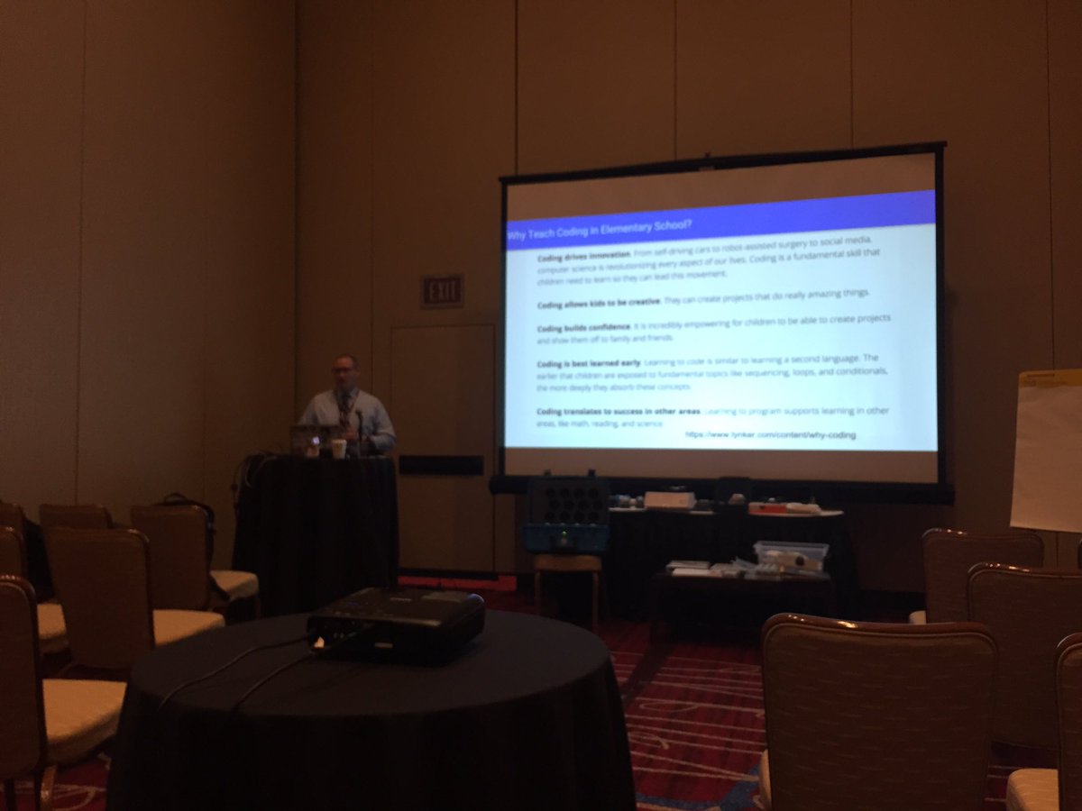 If your school focuses its coding and hi tech opps on G&amp;T &amp; “enrichment” students, the majority of your students are missing an ideal venue for learning. Coding in spec ed classrooms at #Techspo19 with <a href="/Principal_H/">𝐂𝐡𝐫𝐢𝐬𝐭𝐨𝐩𝐡𝐞𝐫 𝐇𝐚𝐫𝐫𝐢𝐬 🎸🏴‍☠️🧩🤖🚀</a>