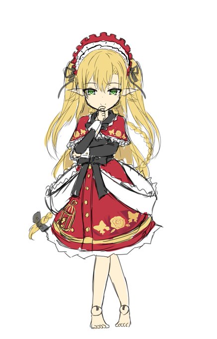 形出来てきたんだけど腰のリボンの色どうしよう
_('ཀ`」 ∠)_ 