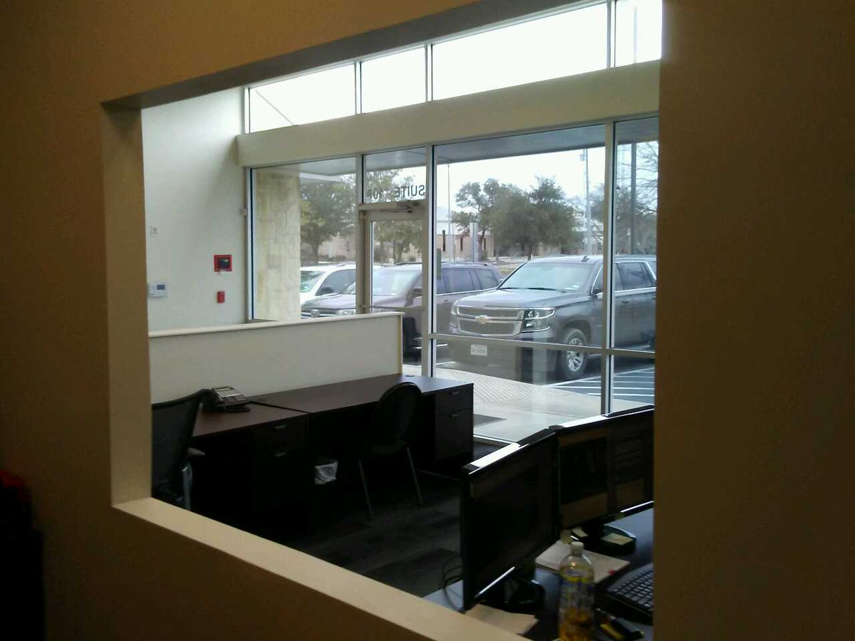 MissionGlassSA's tweet photo. Wanting to update your office space? Call Mission Glass for your glass projects! Call us today at 210-523-7327. #MissionGlass #Projects #Glass #SanAntonio #GlassReplacement https://t.co/C0JOT6Yhre