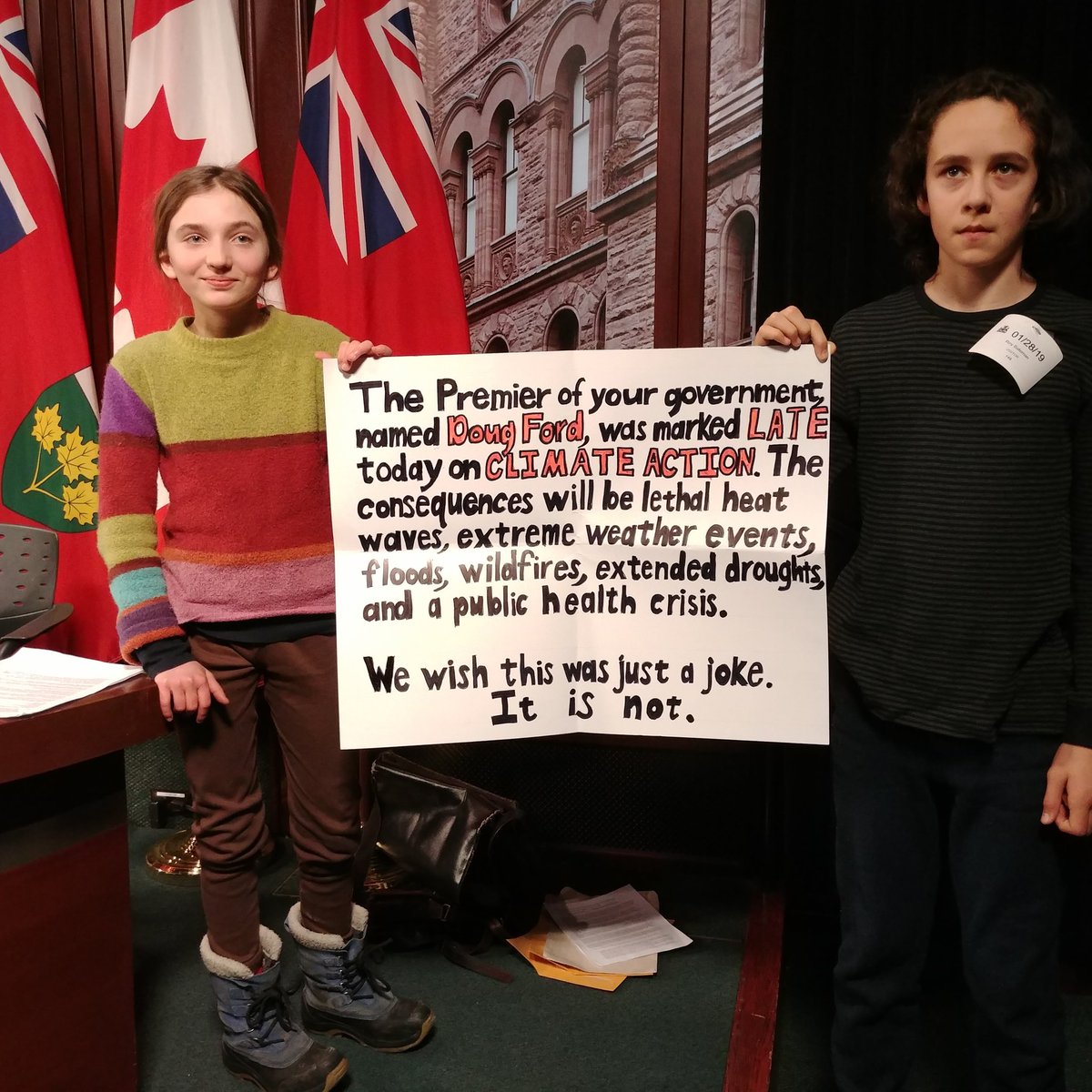 Some more students taking on status quo! Way to go!