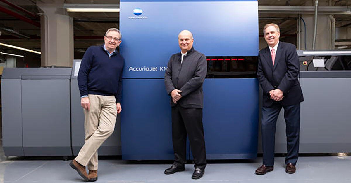 KonicaMinoltaUS's tweet photo. #KonicaMinolta’s AccurioJet KM-1 Selected by Prestigious New York-Based #Printing Enterprises. https://t.co/n0eS6288vb #ProductionPrint #ProductionPrinter #Inkjet #InkjetPress https://t.co/Ox6yISc982