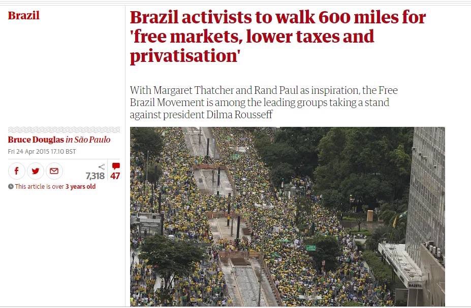 The ridiculous manner in which  @guardian reported Brazil's 2016 Coup should be remembered when evaluating its coverage elsewhere in Latin America.  http://www.brasilwire.com/the-strange-case-of-the-guardian-brasil/