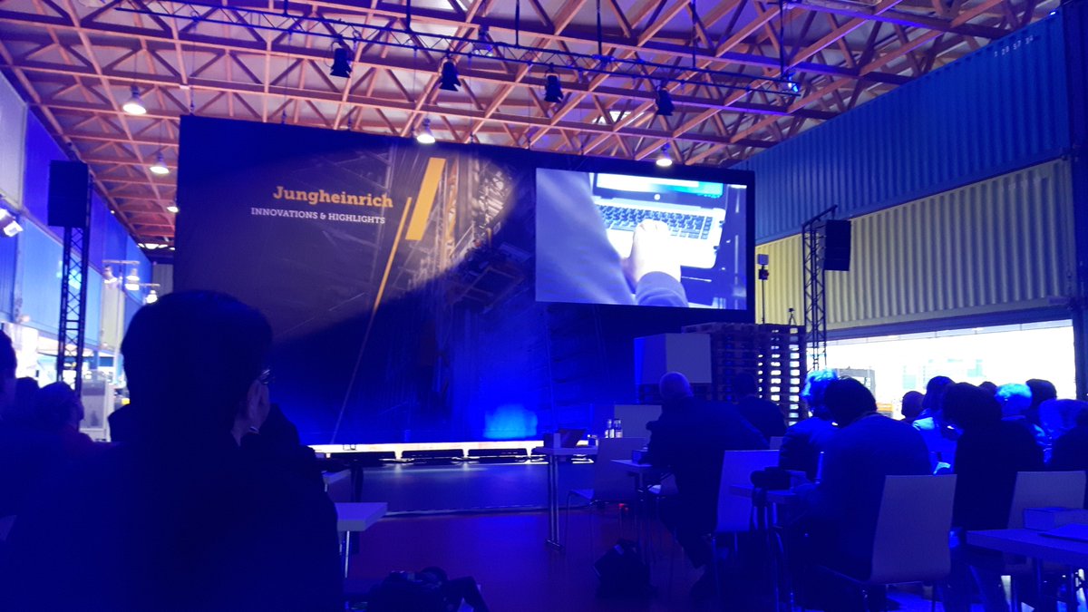 OffHighwayMan's tweet photo. Lots going on at @JungheinrichAG #Hamburg #triplevision #materialhandling #logistics #launch ... https://t.co/YTI54WoDvO