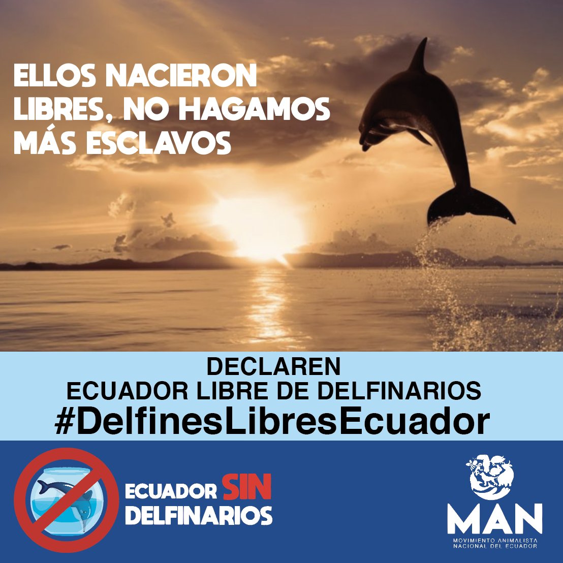 Aunque <a href="/Ambiente_Ec/">ambiente_ec</a> ya negó los permisos para esta intención,nosotros queremos que Ecuador vaya más allá y se declare país libre de delfinarios. #DelfinesLibresEcuador <a href="/AsambleaEcuador/">Asamblea Nacional</a> <a href="/ElizCabezas/">Elizabeth Cabezas G.</a> <a href="/AnimalGP/">Grupo Bienestar Animal</a>