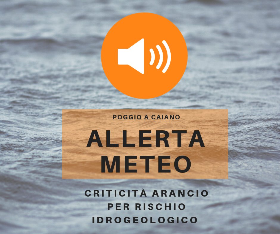 ⚠️#allertameteoTOS 
Per la giornata di domani, 1 febbraio, emessa allerta meteo di criticità 🔶 ARANCIO 🔶 per rischio idrogeologico valido dalle 14 fino alle 13 di sabato.
👷‍♂️I nostri tecnici monitoreranno la situazione e terranno sotto controllo i livelli dei corsi d'acqua.
