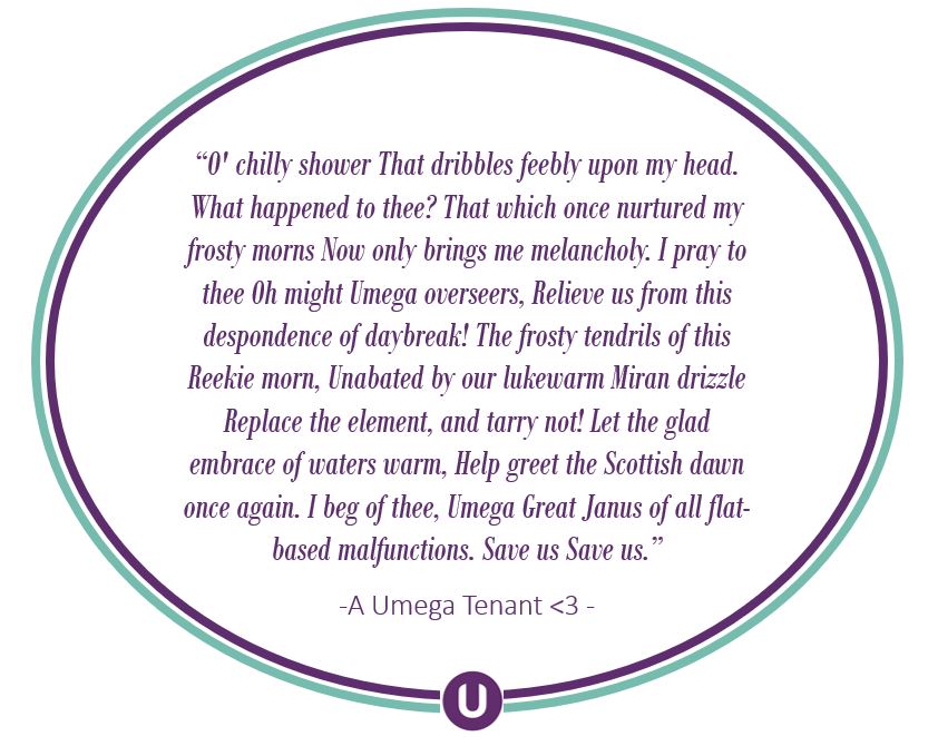 WeAreUmega's tweet image. We love a Playful Tenant - Check out this creative and poetic way a tenant used to report a shower issue!! WE LOVE IT !! 🤩

#UmegaFamily