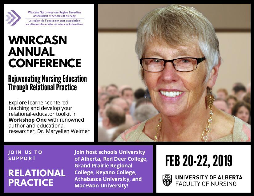 UAlbertaNursing's tweet photo. Have you registered for the #WNRCASN2019 conference in Edmonton Feb 20-22? Get your spot today! #Nursing #CASN #YEG @UBCNursing @ucalgarynursing @UNBCNursing @uSaskNursing @UVicNursing https://t.co/n6BqlC1Wlo … https://t.co/oOy1EL6gMU