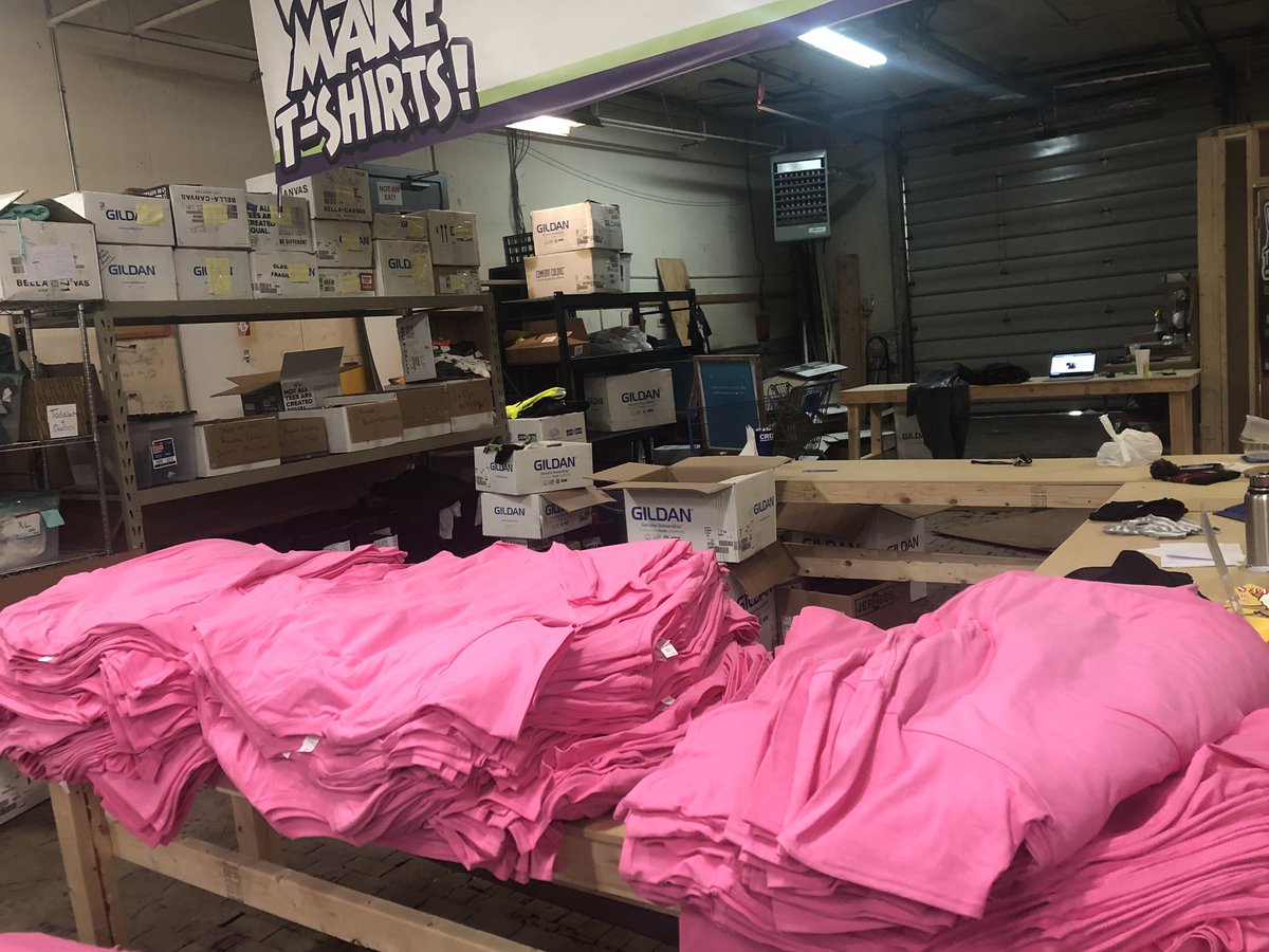 mrfrizo's tweet photo. I know it’s cold out 🥶 but when 500 pieces need to get done, they need to GET DONE 👕👕👕  https://t.co/phYeKH8BCO https://t.co/CvHNciJfvB