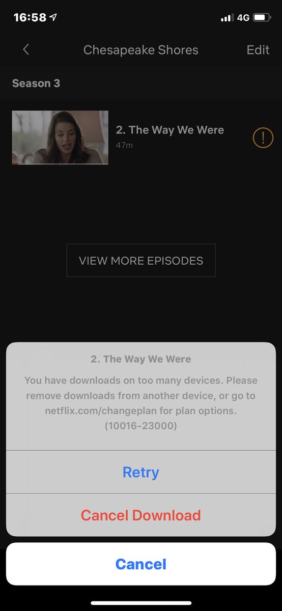 Cameleon1412's tweet photo. @NetflixFR Help! J’ai acheté un nouvel iPhone et je n’arrive pas à télécharger un épisode. Comment faire ? L’autre téléphone est hors service. https://t.co/LExTbftAD1