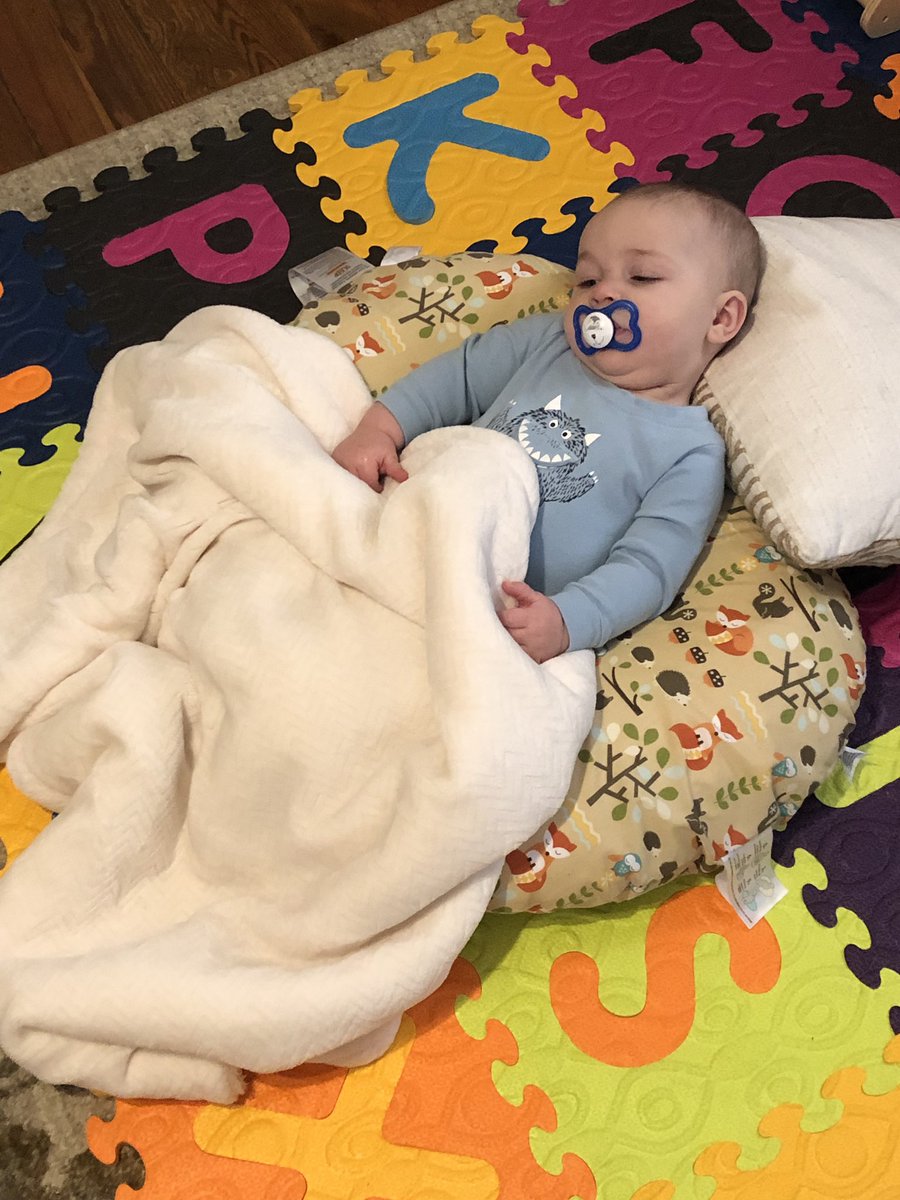 He’s teething and miserable. All I can think about is how I’m going to be taking care of him when he’s sick for the next 18 years, and I feel blessed.