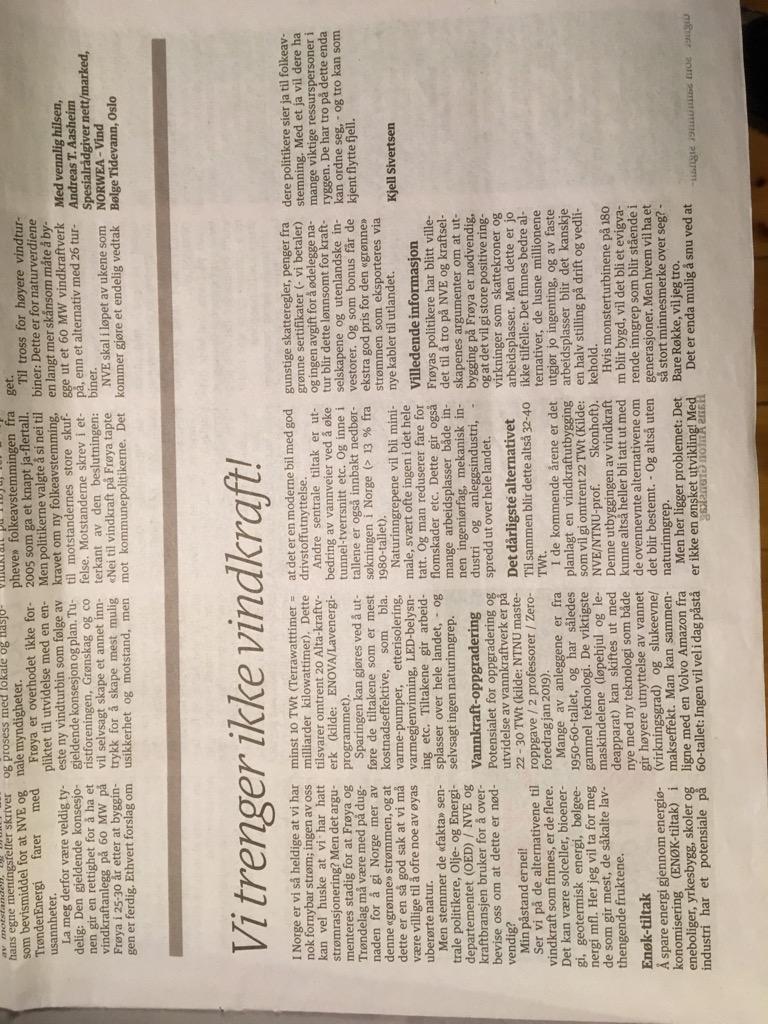 Trenger vi vindmøller som uopprettelig ødelegger naturen?