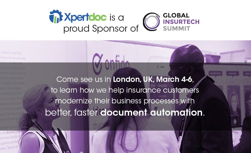 ExperlogixDA's tweet photo. We're heading to #London!  Join #Xpertdoc at #Europe's biggest #Insurtech Summit to learn how we help #insurers #digitally transform their #document processes. https://t.co/GpeJN0xT54 https://t.co/fqD1d61DP9