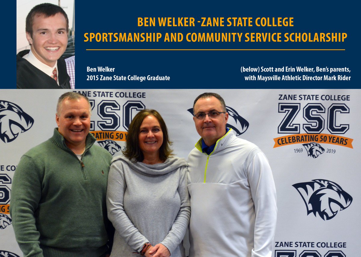 ZaneStateC's tweet photo. Ben Welker was a 2015 graduate of @ZaneStateC and @TVDAWGS. His perseverance and commitment to learning are being honored through a @ZaneStateC Foundation scholarship for MVL students. Details here: https://t.co/KPuIaIuTmO @MaysvilleAD @commish53 @coachz2250 @ScholarshipCent https://t.co/Y2gzXIQRPN
