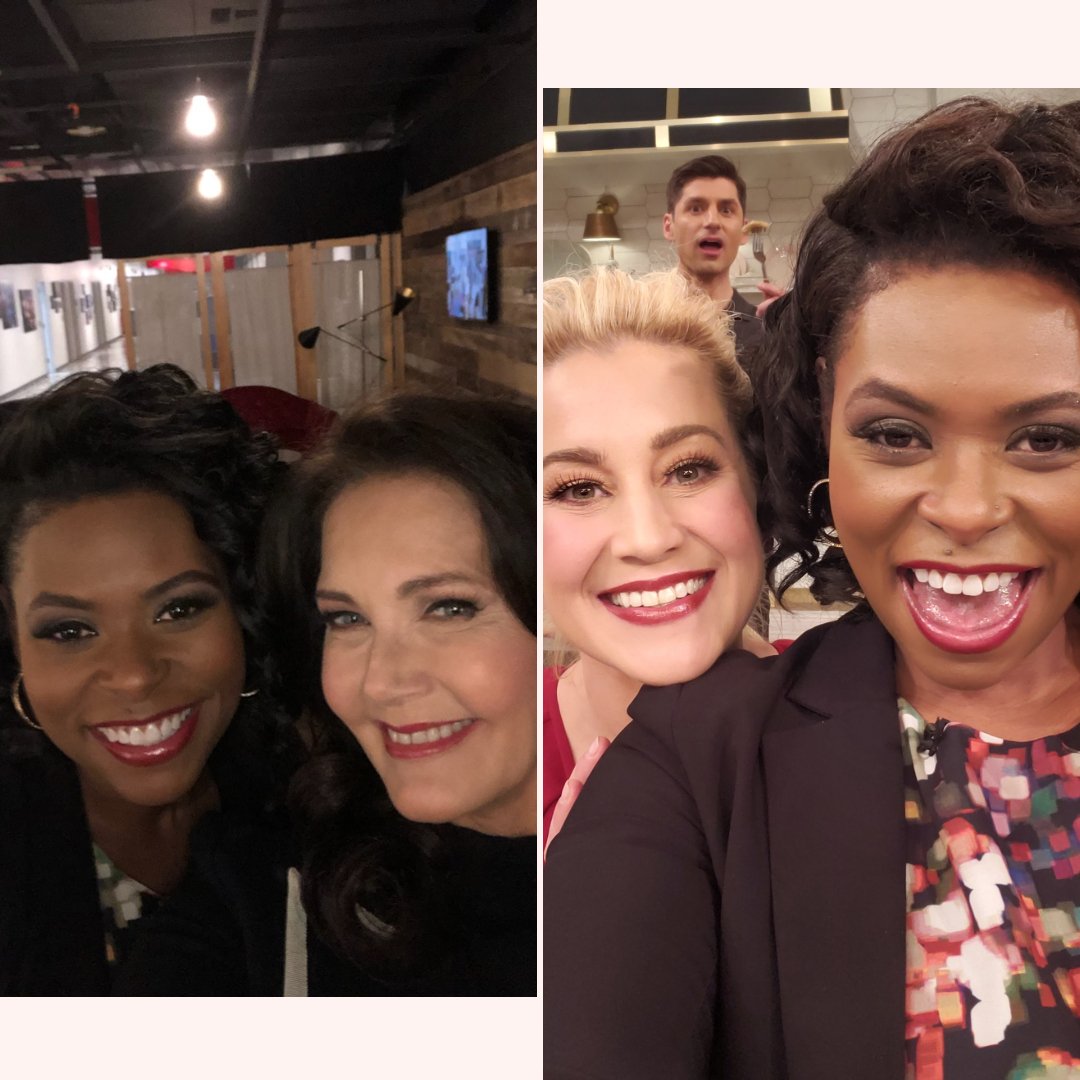 ChefJamikaP's tweet photo. ♀️#GIRLBOSSLIFE! Linda Carter (aka #WonderWoman), @kelliepickler &amp; me...and a photo bomber?! 😂...fun times on the set of @PicklerandBen!

#picklerandben #setlife #chefjamika #kellypickler #benaaron #lindacarter #blackgirlmagic #girlboss #celebration #originalgirlboss https://t.co/HC2JCiyVPs