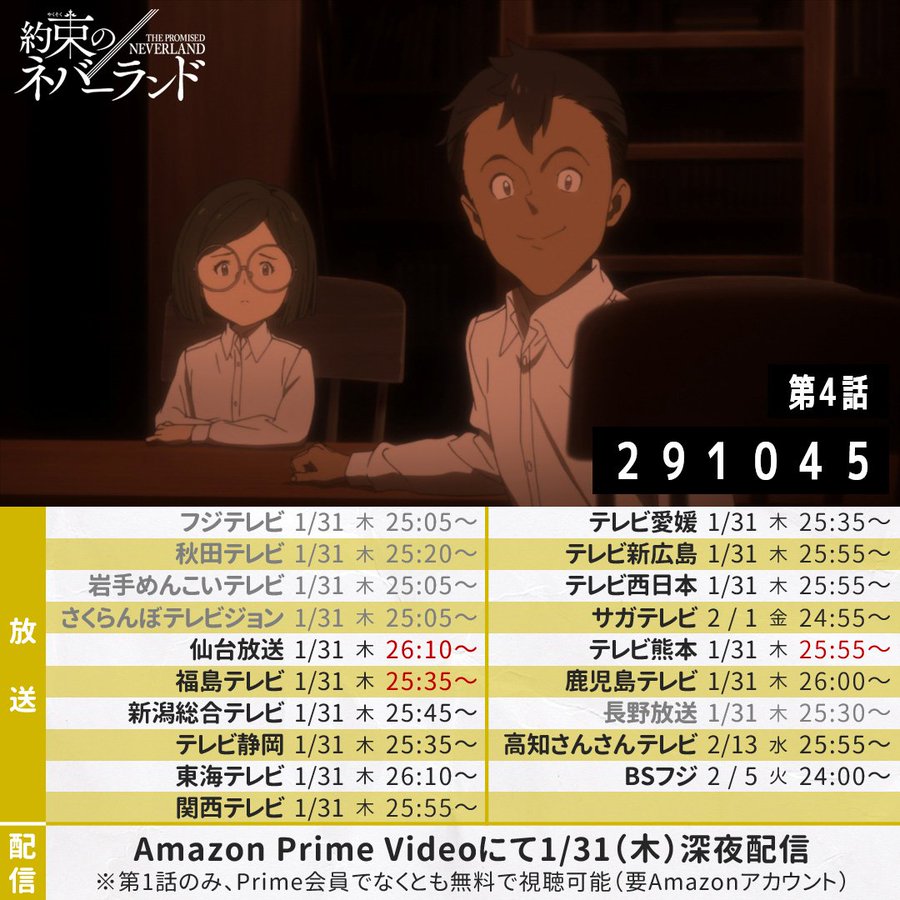 アニメ 約束のネバーランド 第4話ネタバレ感想考察 内通者の正体は かっぱの平泳ぎ