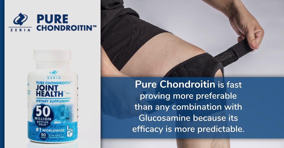 PureChondroitin's tweet photo. Why is Chondroitin preferable to Glucosamine? Chondroitin directly targets joint pain and discomfort while clinical trials show that Glucosamine does not. In fact, Pure Chondroitin is fast proving more preferable than any combination with Glucosamine. - https://t.co/6gz2kG2yQp https://t.co/7wvZErULo5