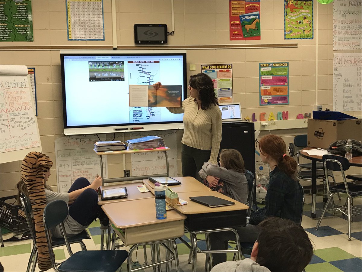 sarverteaches's tweet image. Thank you @LisaEgan5th for telling us about Ghandi and The Salt March! #PeaceSignsProject #WeB4Me @CollinsNBCT