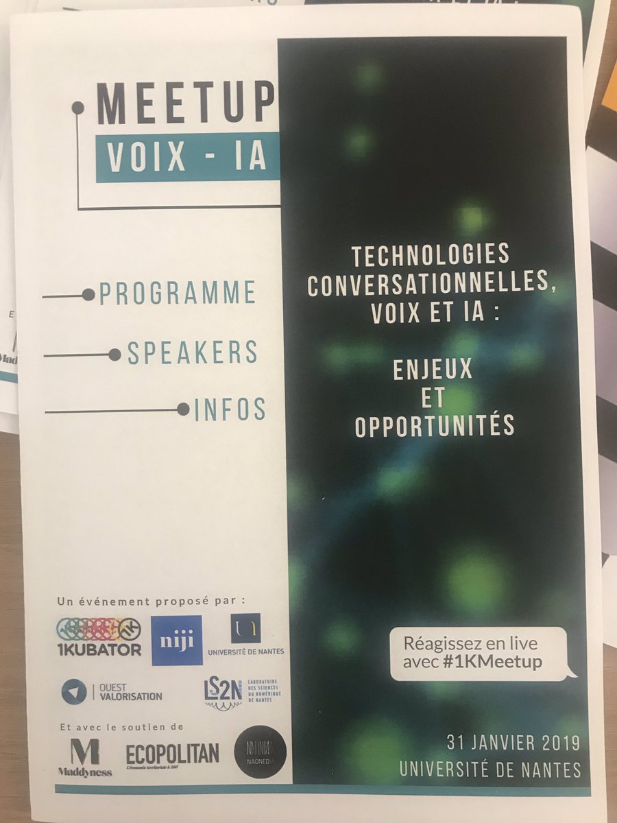 bastienbillion's tweet photo. Derniers préparatifs pour notre meetup Voix / IA de ce soir à l’université de Nantes avec notamment les interventions de @google, @IntuitiveRobots, @Haapie_Robots, @Voxpass et @Niji_Digital 
#1KMeetup 

Cc @1KNantes @OuestValo @LaboLS2N https://t.co/0gmMgToJrU