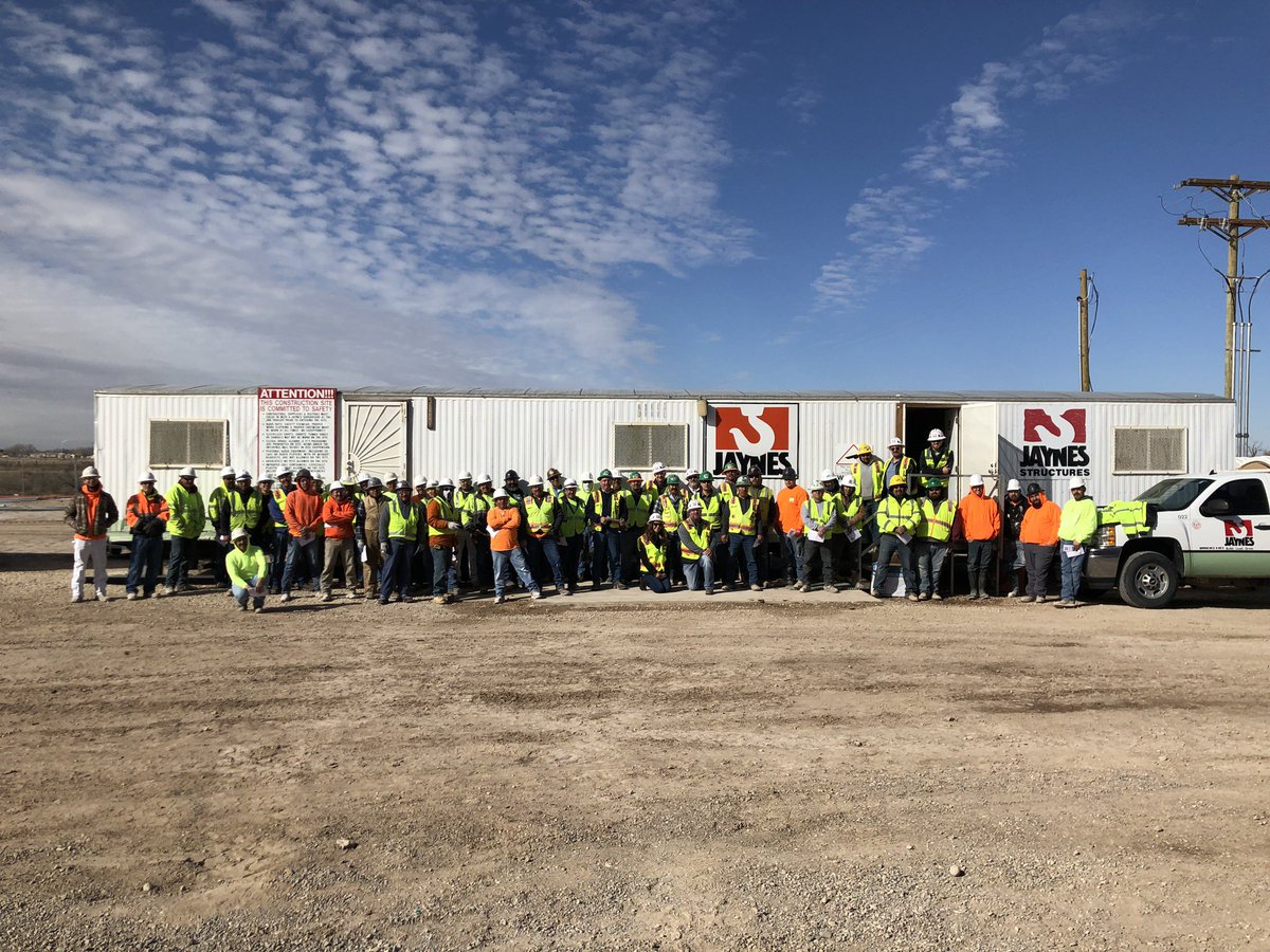 We have been conducting our 2019 #StandupforSafety across all of our projects.  It is a great way to start a new year and to focus on #Safety.  Thanks to our employees and our subcontractor partners for the incredible work that gets put in place safely every day.  #thewayup