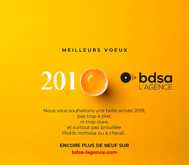 2019, BDSA fait "plume" neuve et revient sur la toile !
bdsa-lagence.com

Bonne année !