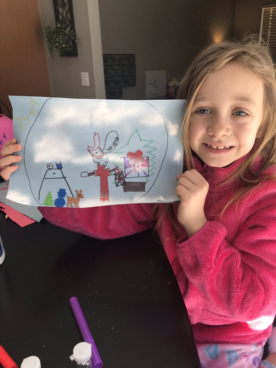 lisabuf's tweet photo. @LLEWIXOM #LLECREATES  In Gianna’s world it snows candy canes! And her snow globe is Christmas themed! https://t.co/71kgp4kdH7