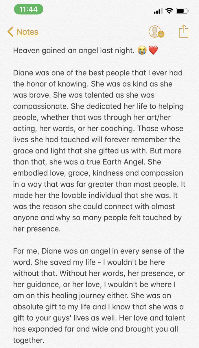 josefina_photo's tweet photo. Heaven gained an angel last night. 😭❤️

We were all incredibly lucky to know Diane. @VeriteLife 

While there won’t be a funeral, there will be a memorial &amp; her family could use some help: 
https://t.co/sw6hesMc8M

Thank you for your kind words, thoughts &amp; love during this time. https://t.co/HIK2ca9u2d