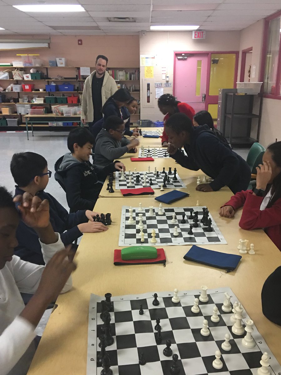 Mr. Lauder’s Chess team! A great activity for endless indoor recess!#stfrancisdesales