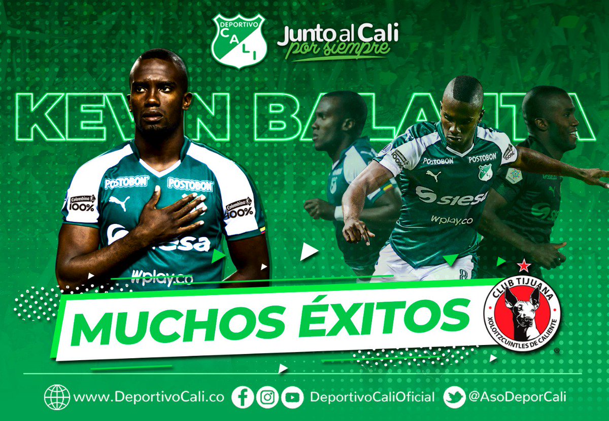 DeportivoCaliCP's tweet photo. Deportivo Cali llegó a un acuerdo con @Xolos por el préstamo del volante Kevin Balanta. 📃
Información: https://t.co/0B5WuVBOxe https://t.co/lJJYHAEgBE