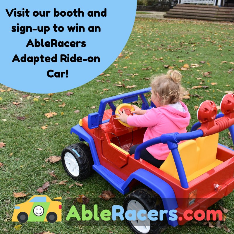 AbleRacers's tweet photo. Don't forget to sign up for our Adapted Toy Car giveaway at our booth #APS6 in the #ATIA19 exhibit hall! #Giveaway #AccessiblePlay https://t.co/pLNUDBOt3T