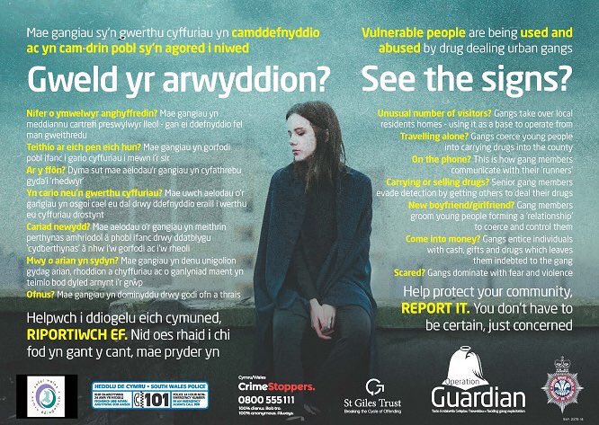 StaySafeCardiff's tweet image. See the Signs?
If you spot any of the below...REPORT IT!
#CountyLines