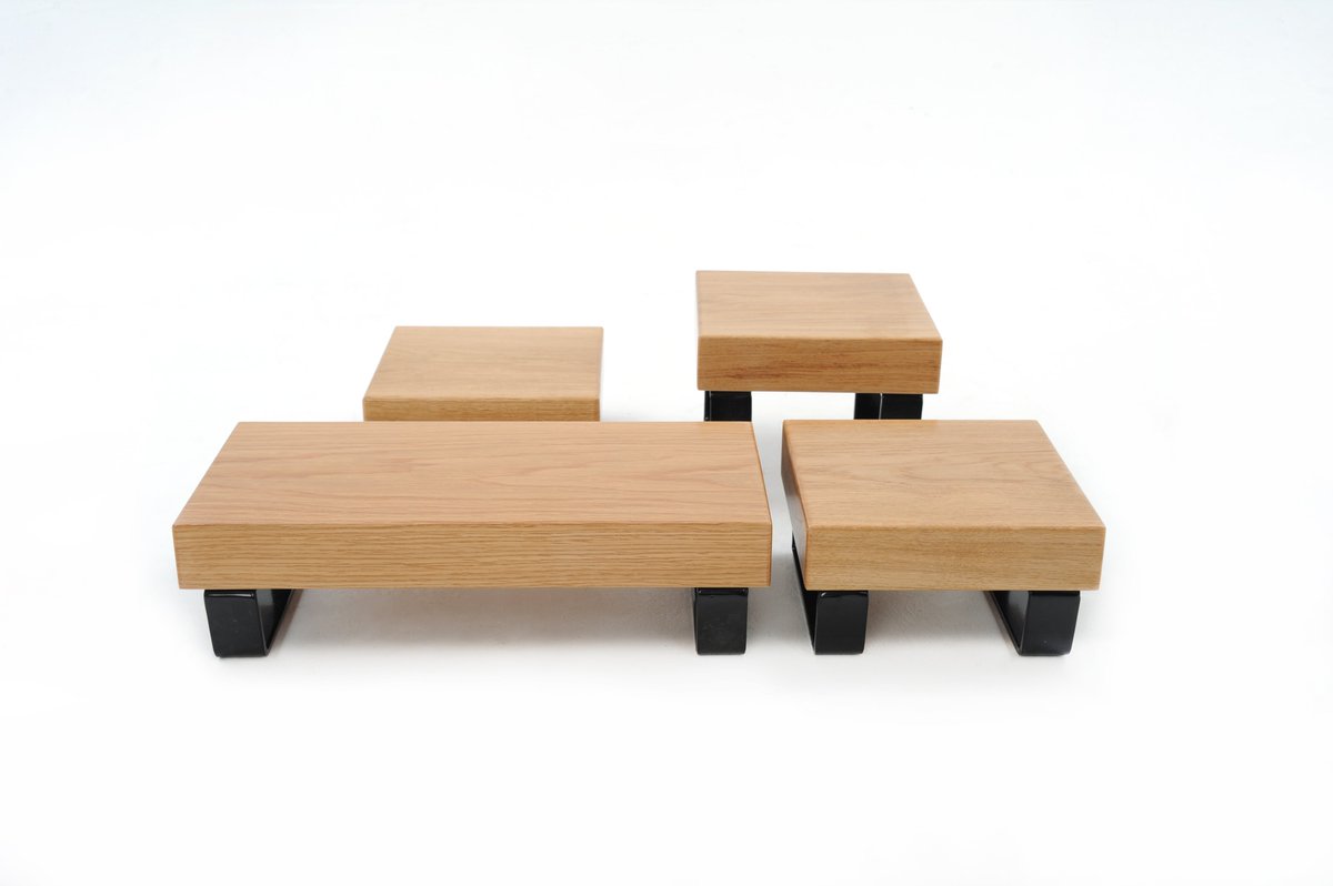 PrimewareC's tweet image. Now selling 20x20cm risers: 9cm,11cm &amp;amp; 15cm heights individually. Code:woodriser and woodriserlong. Large 60x20cmx80cm riser at £111.00+VAT. Available as individual blocks of oak without the black metal loop too #primeware #catering #food