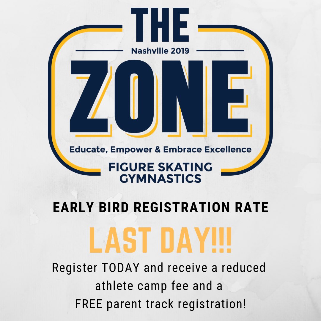 LAST DAY to capture the EB registration rate!  Join us now and receive a parent track registration for FREE!
@scotthamilton84 <a href="/bartconner/">Bart Conner</a> @sk8coachirok @bettyokino @gat5678 <a href="/michael_durante/">michael durante</a> @emilyoltmanns <a href="/precisionchoreo/">Precision Choreo & Camps</a> @flipaday <a href="/carrier_bestyou/">Nick Carrier</a> 
sharp4sports.com/specialevents