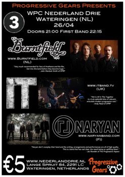 We are delighted to announce that <a href="/BurntfieldBand/">Burntfield</a> <a href="/IT_official/">IT_official</a> and <a href="/Naryanband/">Naryan</a> will play two dates in Belgium 🇧🇪 and Holland 🇳🇱 at the end of April 🤗