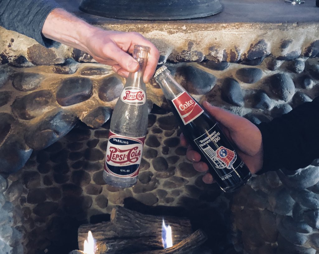 drew_wallace's tweet photo. Even though we’re in the heartland where Mtn Dew was born, we’ll call a #ColaTruce between #Pepsi and #Coke for now. IG: @drewwallace https://t.co/DIt3fQd3SX
