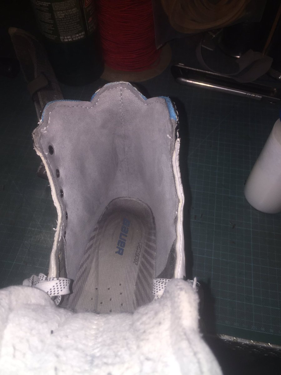 BreakawaySR's tweet image. #MorningProject #goalie #skate #relining #BeforeAndAfter
