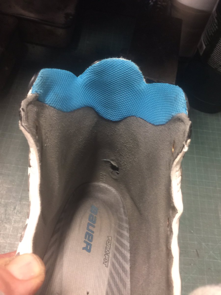 BreakawaySR's tweet image. #MorningProject #goalie #skate #relining #BeforeAndAfter