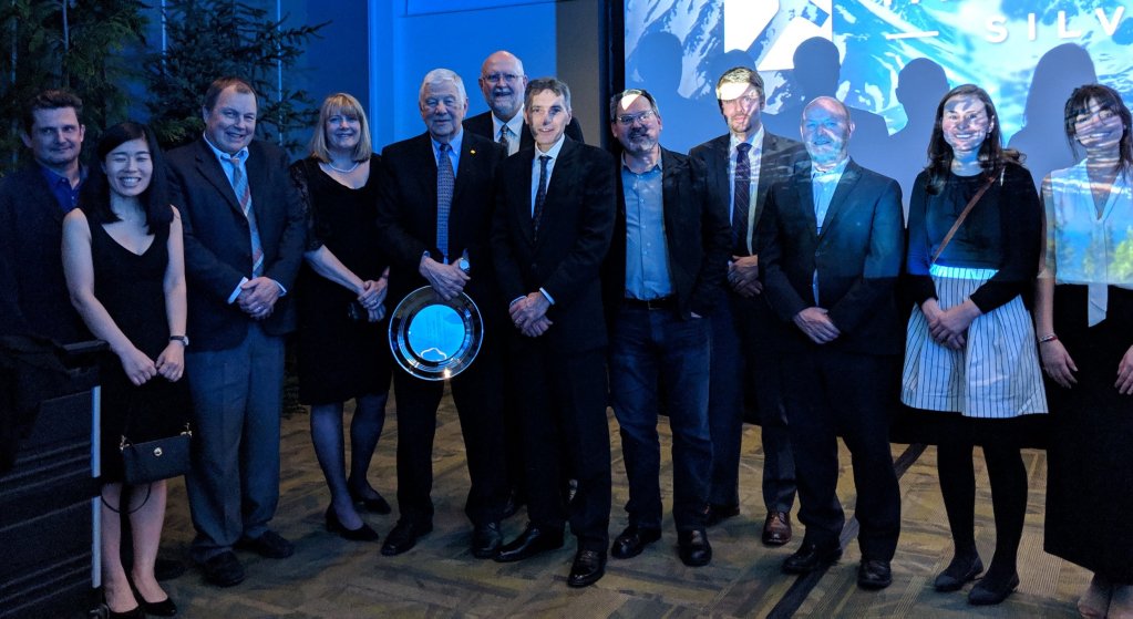 BRIMM Founder, Peter Bradshaw, was recognized by <a href="/AME_BC/">AME</a> for providing exceptional meritorious service to the mineral exploration community and received the Gold Pan Award last night. Congratulations Peter! <a href="/UBC/">University of British Columbia</a> was honoured to be at the event to show our support! #ameroundup