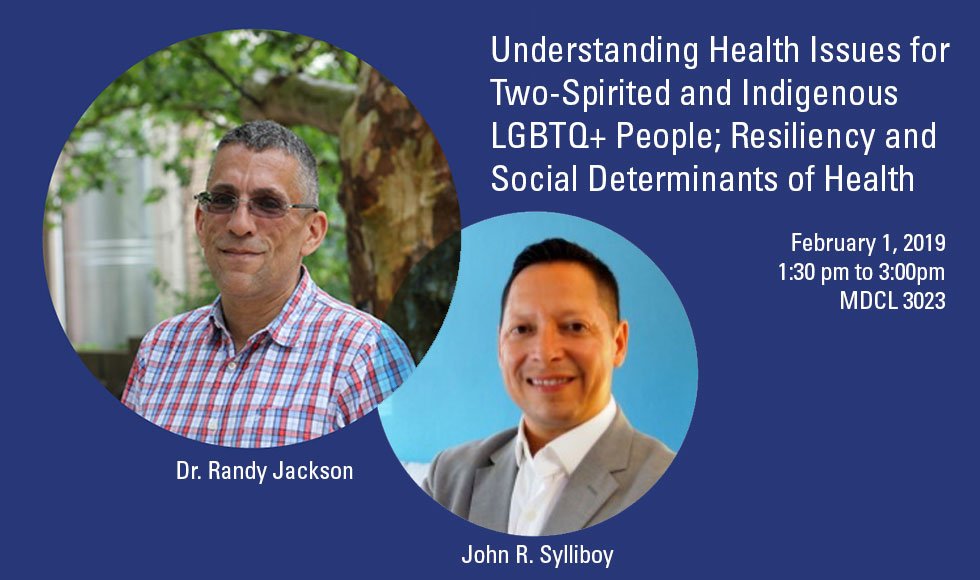 McMasterSocSci's tweet photo. Understanding Health Issues for Two-Spirited and Indigenous LGBTQ+ People; Resiliency and Social Determinants of Health with: Dr. Randy Jackson and John R. Sylliboy - Feb. 1 - 1:30 to 3 p.m., MDCL 3023 - https://t.co/kOmrx7EKTg |  @ISHSmcmaster  @MACIndigenous @McMasterHAS https://t.co/cnELrytcOr
