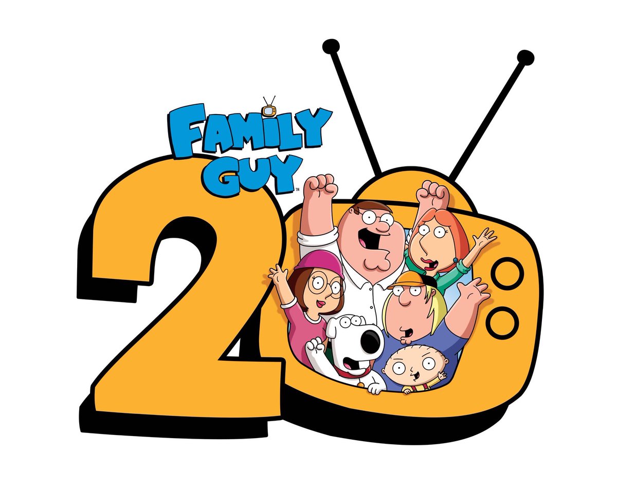 FamilyGuyonFOX's tweet image. Today we celebrate 20 FREAKIN' YEARS of #FamilyGuy! 🤯