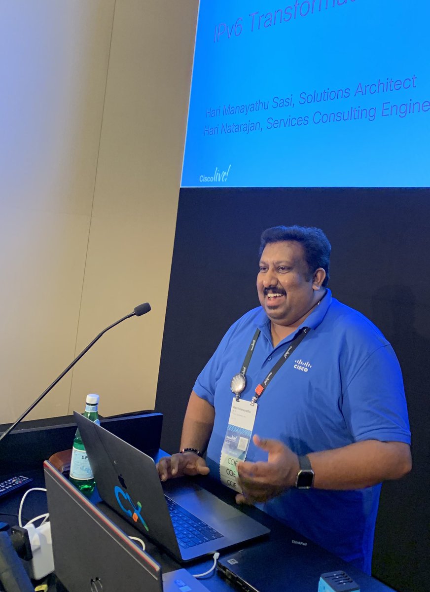 manayathu's tweet photo. @HariNatarajan7 Always happy to partner and share the stage with you.  #CLEUR #CiscoLive @CiscoLiveEurope https://t.co/J8QIWQUQw0