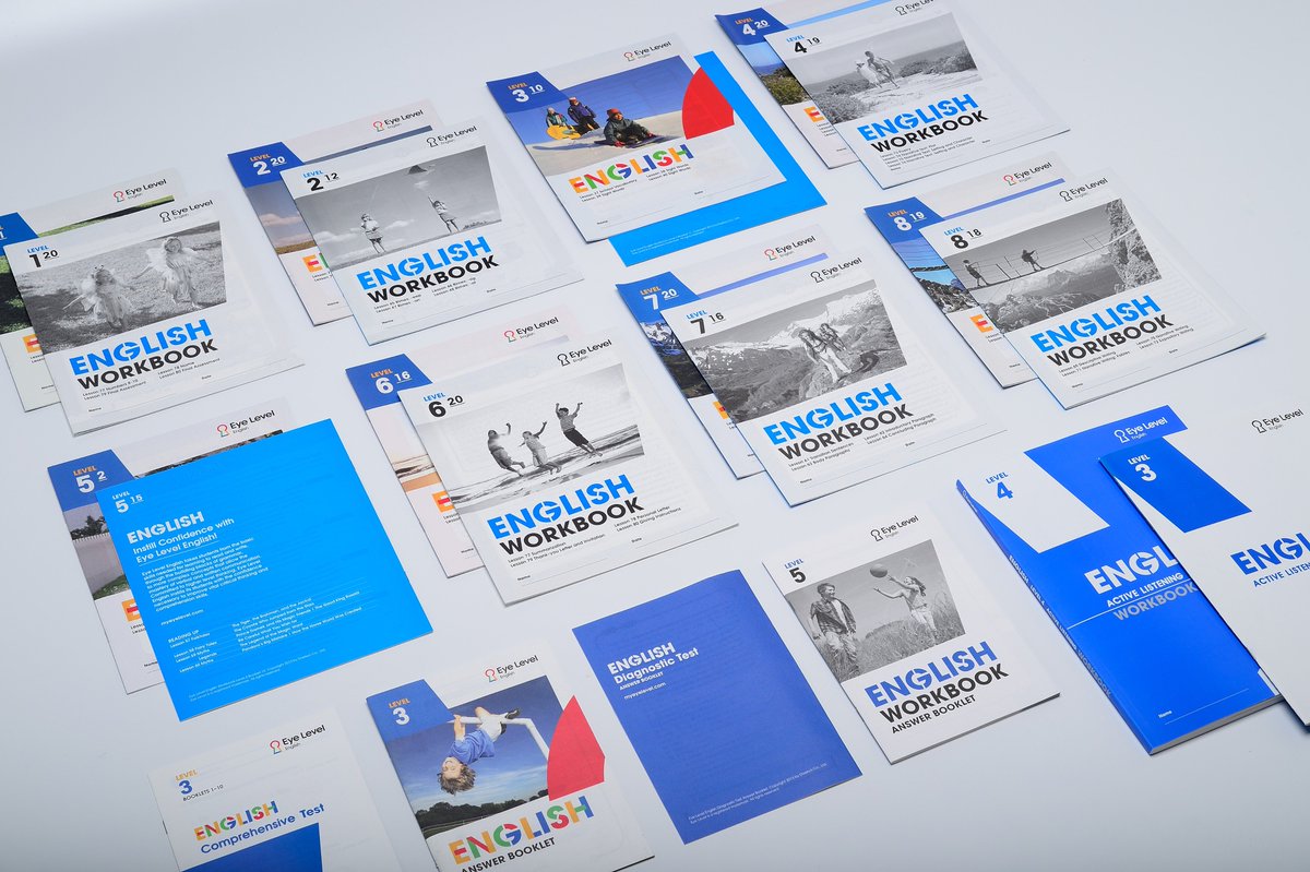 Eye Level English focuses on four main fundamental skills: Reading, Listening, Writing, and Speaking. Within the programme, students have the ability to reinforce their English skills with such activities as Active Listening, writing prompts, and phonics.