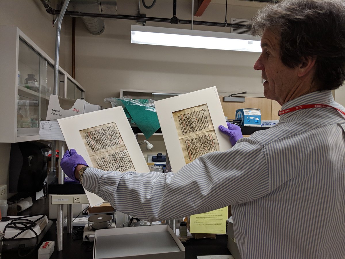 SLAClab's tweet photo. The 6th century Galen #palimpsest is back at @SLAClab as researchers again use @SSRLnews X-rays to uncover previously hidden Syriac medical text that was erased &amp; overwritten with hymns in the 11th century @michabt @peterepormann https://t.co/xg4eLqIHay https://t.co/TMoLpyCeFe