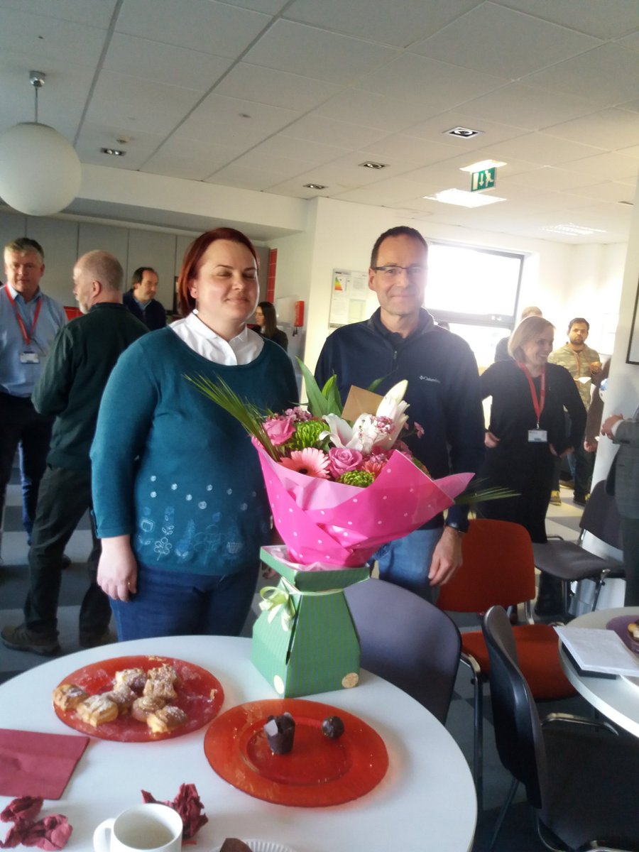 NimbusCentre's tweet photo. An emotional day @NimbusCentre as we say goodbye to @DirkPesch &amp; Dr. Ramona Marfievici. Dirk has been @NimbusCentre from day one &amp; should be extremely proud of his journey.

Thank you both for everything, we wish you the very best in the next stage of your successful careers. https://t.co/pcGBqsorew
