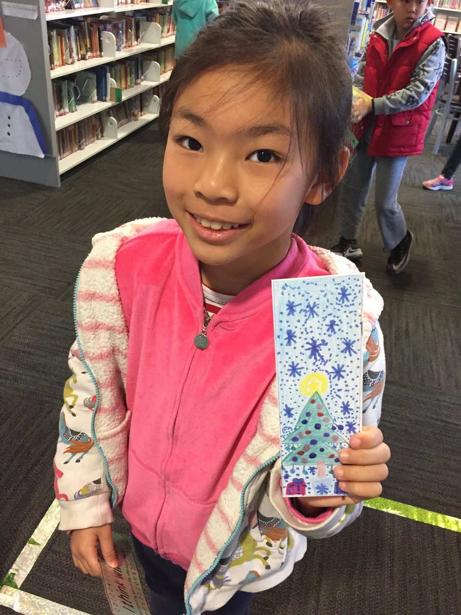 Alice won 2nd grade’s bookmark contest. Her bookmarks are now being passed out in the library. Thanks <a href="/Kjudson1Kjudson/">Kathryn Judson</a> for doing this!