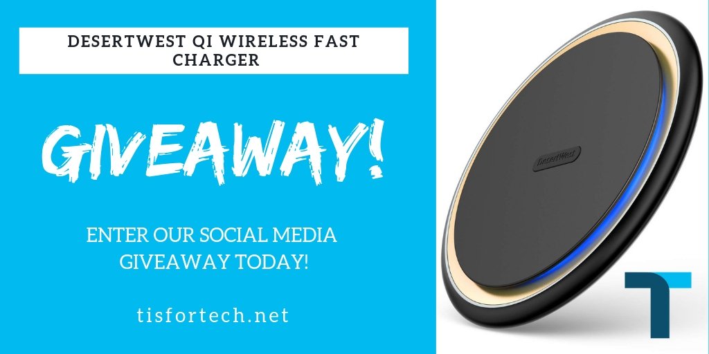 Do you need a new wireless charger for your Qi compatible smartphone?  Good!  We're giving one away.  We recently reviewed this DesertWest wireless charger - and you can win it!  Check out how to enter at the link!  ow.ly/7tQk50kpZXa